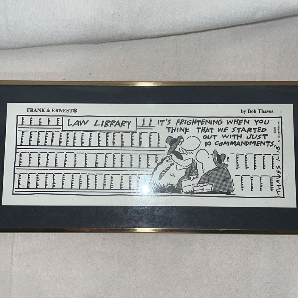 Framed comic strip  